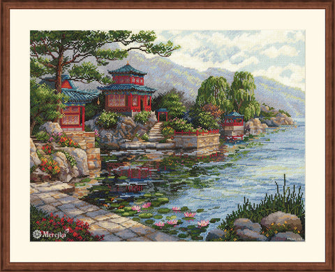 Siuvinėjimo kryželiu rinkinys „Tylus varpas“ 31 x 40 cm