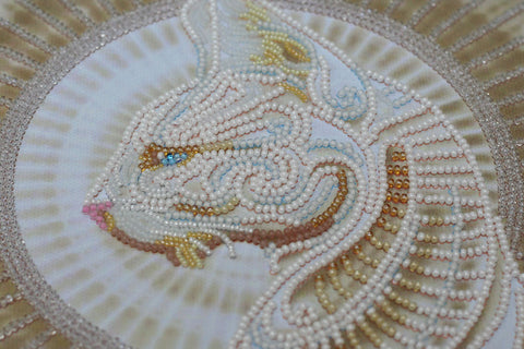 Karoliukų siuvinėjimo paveikslo rinkinys „Bast“, 31×47 cm dekoratyvinei sienų puošybai
