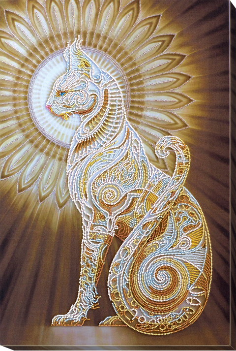 Karoliukų siuvinėjimo paveikslo rinkinys „Bast“, 31×47 cm dekoratyvinei sienų puošybai