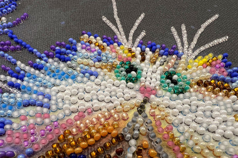 Dekoratyvinis karoliukų siuvinėjimo rinkinys sienų paveikslui „I Guess“ Abris Art