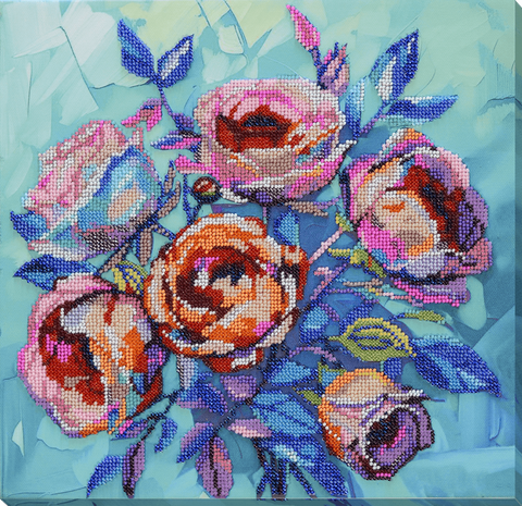 Karoliukų siuvinėjimo komplektas „Rožės sielai“ 31 x 30 cm, AAB-945