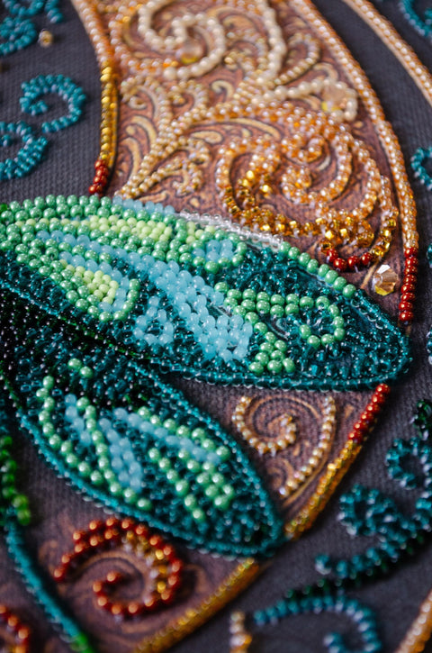 Karoliukų siuvinėjimo komplektas „Gamtos totemas“ 25x25 cm, kodas AAB-955