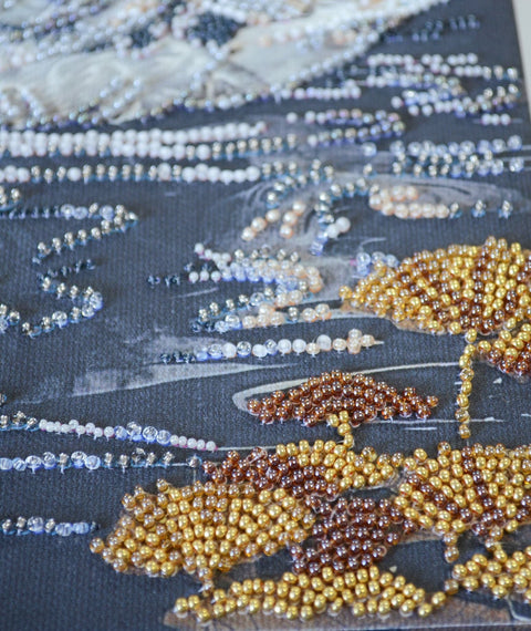 Siuvinėjimo karoliukais rinkinys „Kai pražysta siela“ 20×40 cm, schema AAB-957