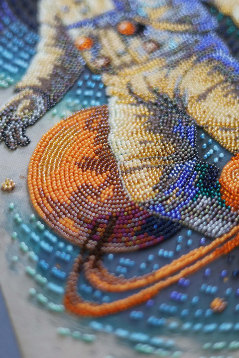 Karoliukų siuvinėjimo komplektas „Kosminis keliautojas“ 26×39 cm, kodas AAB-962