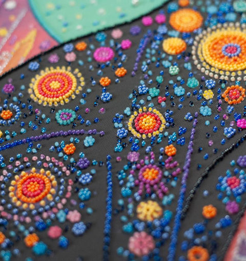 Siuvinėjimo karoliukais rinkinys „Žvaigždžių žvilgsnis“, 30×45 cm paveikslas