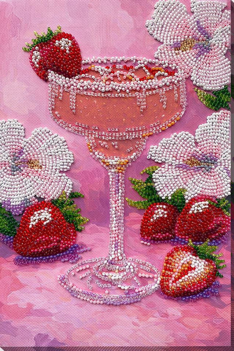 Siuvinėjimo karoliukais rinkinys „Vaisių euforija“ dekoratyviam 16×24 cm natiurmortui