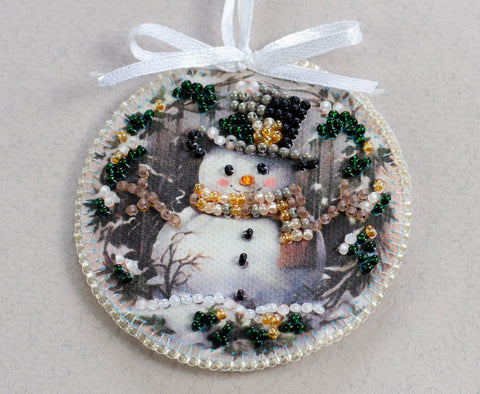 Žiemos pasakų dekoro rinkinys „Žiemos svečias“, 13,2 x 6,6 cm