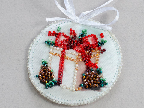 „Žiemos pasakos“ Naujųjų metų dekoracijų rinkinys, 13,2 × 6,6 cm, AABT-034
