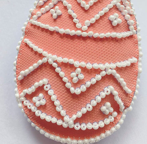 Velykinis dekoro rinkinys „Švelnumas“ siuvinėjimui karoliukais, 15×5 cm rankdarbiams