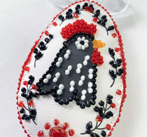 Velykinis karoliukų siuvinėjimo dekoravimo rinkinys „Namų laimė“ 15×5 cm namų puošybai