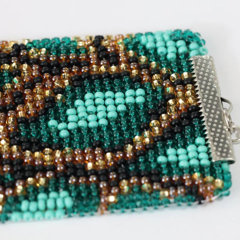 Siuvinėjimo karoliukais rinkinys apykaklei „Serpentariumas“ 15 x 4,7 cm