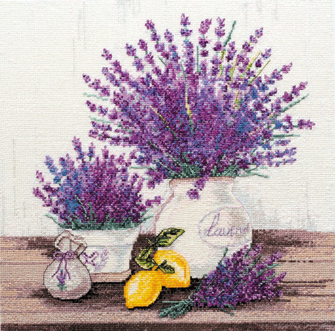 Siuvinėjimo kryželiu rinkinys „Provanso aromatas“, 32×32 cm, AAH-064