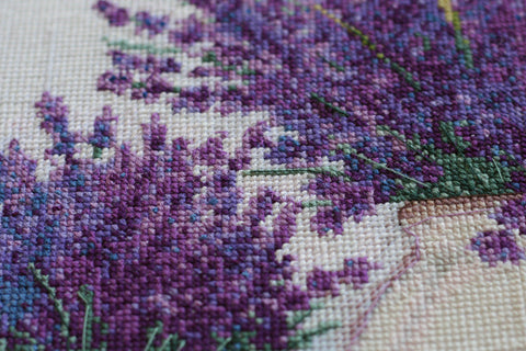 Siuvinėjimo kryželiu rinkinys „Provanso aromatas“, 32×32 cm, AAH-064