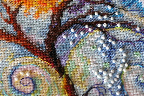 Siuvinėjimo rinkinys „Pirmoji aušra“ AAH-134, 24x24 cm dekoratyvinei kūrybai