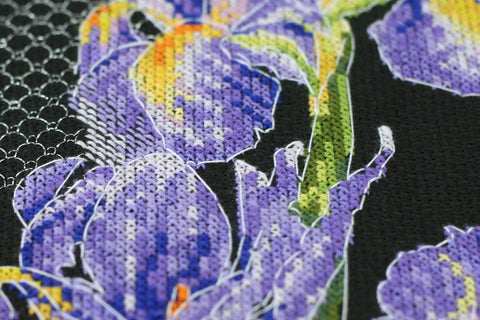 Siuvinėjimo kryželiu rinkinys „Japoniškos vilkdalgės“ paveikslui 16×43 cm
