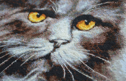 Kryželiu siuvinėjimo rinkinys „Vakaro sargas“ paveikslui 33×26 cm, AAH-155 modelis