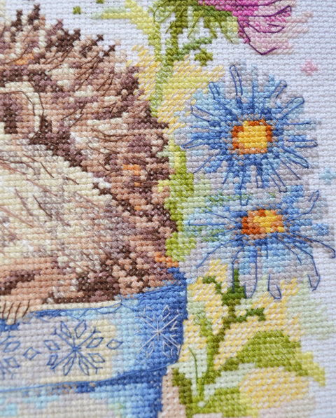 Kryželių siuvinėjimo rinkinys „Mažasis skautas“ (22 x 23 cm) vaikams ir pradedantiesiems