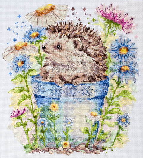 Kryželių siuvinėjimo rinkinys „Mažasis skautas“ (22 x 23 cm) vaikams ir pradedantiesiems