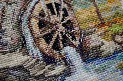 Siuvinėjimo kryželiu rinkinys „Vandens simfonija“ 22x22 cm, schema AAH-237