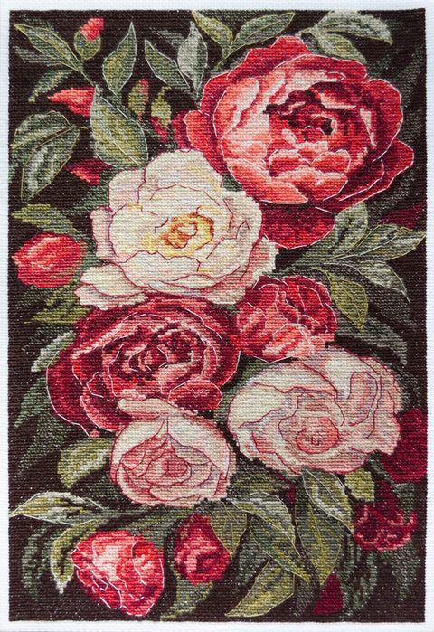 Kryželiu siuvinėjimo rinkinys „Aksominiai jausmai“, 18x28 cm, AAH-244
