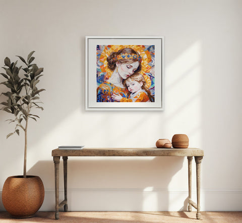 Siuvinėjimo kryželiu rinkinys „Besiąlyginė meilė“, 27x27 cm paveikslas, AAH-260 modelis