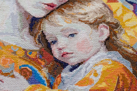Siuvinėjimo kryželiu rinkinys „Besiąlyginė meilė“, 27x27 cm paveikslas, AAH-260 modelis