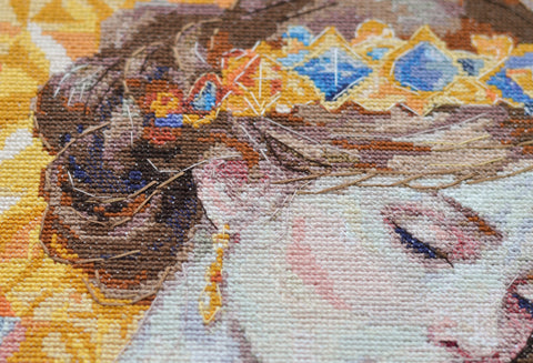 Siuvinėjimo kryželiu rinkinys „Besiąlyginė meilė“, 27x27 cm paveikslas, AAH-260 modelis