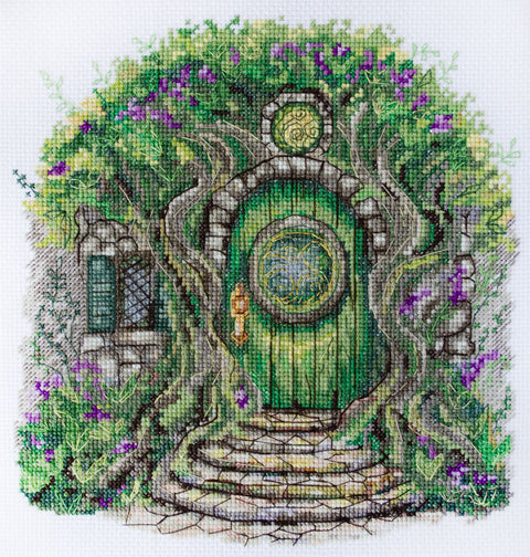 Siuvinėjimo kryželiu rinkinys „Kur gyvena elfai“ 20x21 cm, schema AAH-267