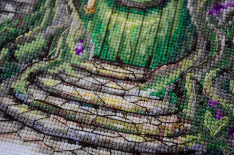 Siuvinėjimo kryželiu rinkinys „Kur gyvena elfai“ 20x21 cm, schema AAH-267