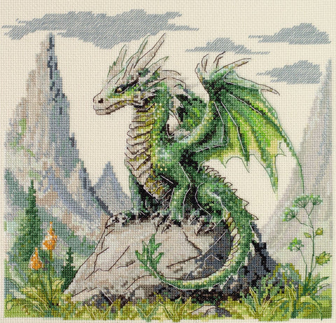 Kryželiu siuvinėjimo rinkinys „Kalnų valdovas“ paveikslui 25x24 cm AAH-279