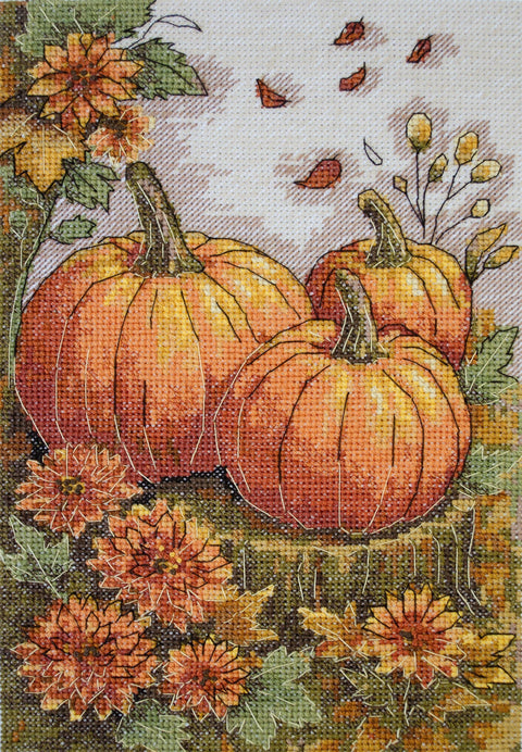 Siuvinėjimo kryželiu komplektas „Rudens sodas“, 16×24 cm, AAH-289 rankdarbių rinkinys
