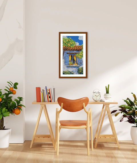 Kryželiu siuvinėjimo komplektas „Viduržemio svaja“ 18×34 cm, AAH-291