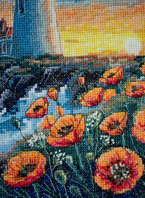 Siuvinėjimo kryželiu rinkinys „Tylios spalvos“ 23×26 cm (AAH-295)