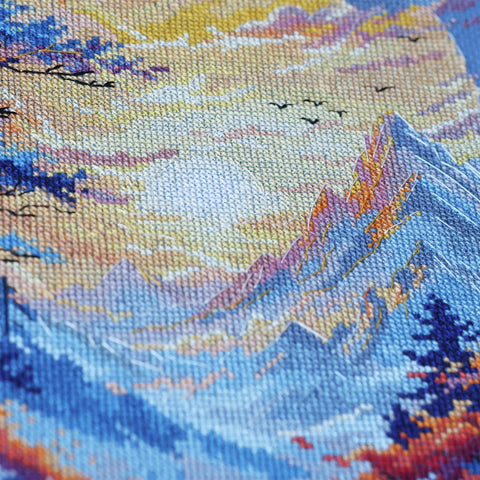 Siuvinėjimo kryželiu rinkinys „Vidinė ramybė“ 27 x 38 cm