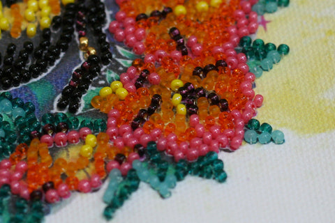 Mini karoliukų siuvinėjimo rinkinys „Sweetly“ 15x15 cm, modelis AM-225