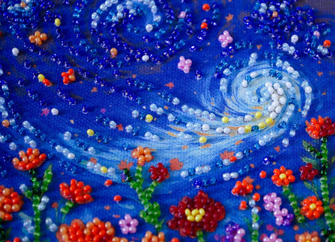 Mini karoliukų siuvinėjimo komplektas „Vasarvidžio nakties sapnas“ 15x15 cm, AAM-264