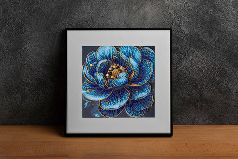Karoliukų siuvinėjimo komplektas „Royal Bloom“ paveikslui 20x20 cm