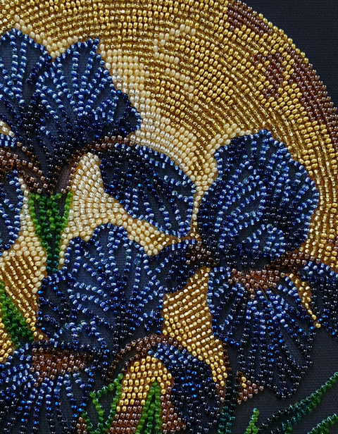 Karoliukų siuvinėjimo rinkinys „Šokis auksinėje šviesoje“, vidutinis 20x20