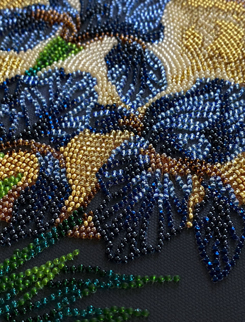 Karoliukų siuvinėjimo rinkinys „Šokis auksinėje šviesoje“, vidutinis 20x20