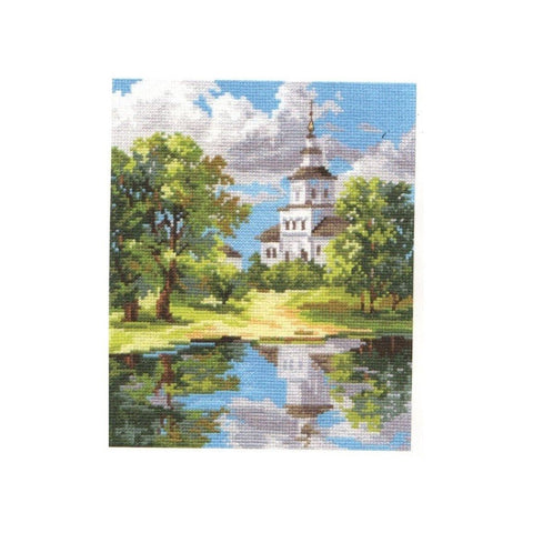 Siuvinėjimo rinkinys Alisa "Bažnyčios atspindys" 3-11 (18x21 cm) - kaSiulai.lt