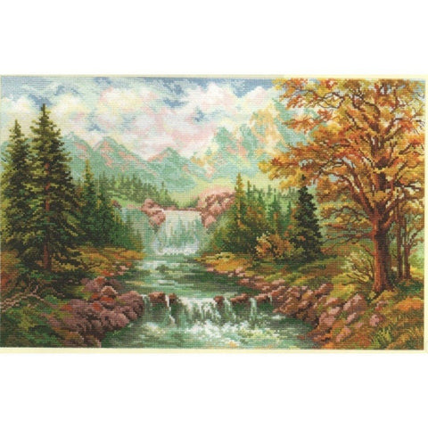 Siuvinėjimo rinkinys Alisa "Kalnų upė" 3-09 (41x26 cm) - kaSiulai.lt