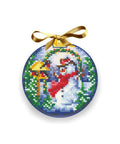 Siuvinėjimo rinkinys Andriana Christmas Balls Snowman SANN-25 8X8cm - kaSiulai.lt
