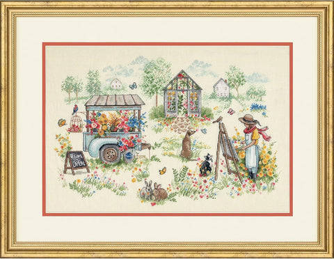 Siuvinėjimo kryželiu rinkinys „Palaimos akimirkos“ 41 x 28 cm