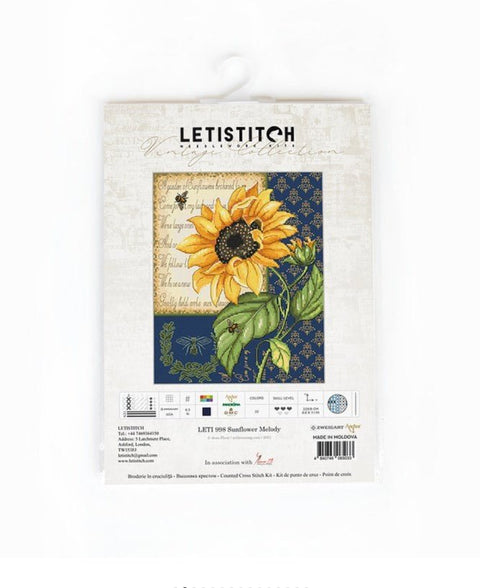 Siuvinėjimo rinkinys (Daugiau nebegaminamas) Sunflower Melody SLETI998 - 🧶kaSiulai.lt