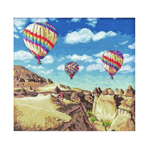 Siuvinėjimo rinkinys LetiStitch Balloons over Grand Canyon SLETI961 23.5x25cm - kaSiulai.lt