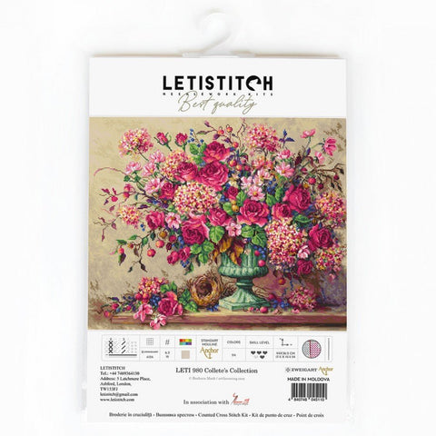 Siuvinėjimo rinkinys LetiStitch Collete’s Collection SLETI980 44x14.4cm - kaSiulai.lt