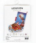 Siuvinėjimo rinkinys LetiStitch The Reindeers on it's way! SLETI989 38x25.5cm - kaSiulai.lt