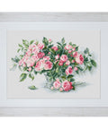 Siuvinėjimo rinkinys Luca-S Bouquet of Pink Roses SBL22866 31x20cm - kaSiulai.lt