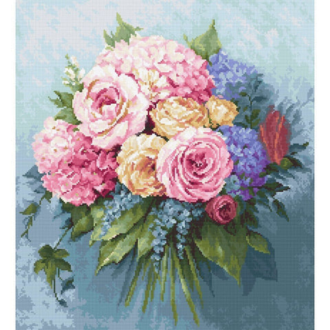 Siuvinėjimo rinkinys Luca-S Bouquet SB2371 33.5x37cm - kaSiulai.lt