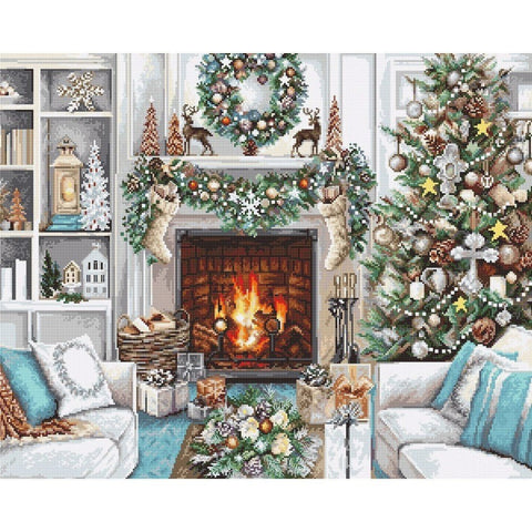 Siuvinėjimo rinkinys Luca-S Christmas Interior Design SB2394 42x34cm - kaSiulai.lt